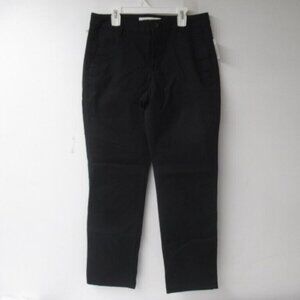 Amazon Essentials  Stretch Twill Chino Women's  Pants Black Slim Fit Size 8 NEW